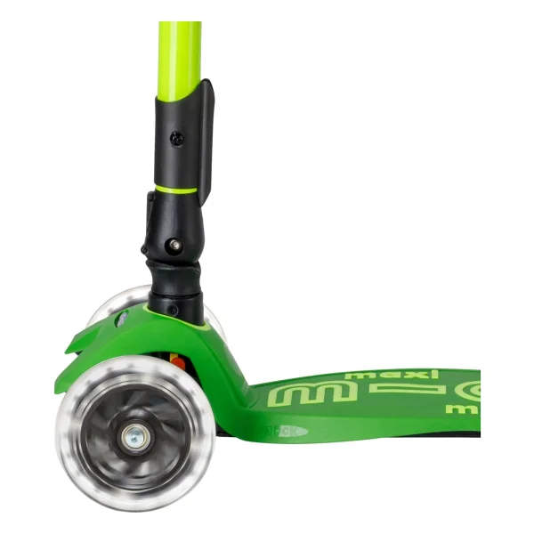 Micro Maxi Deluxe Foldable Mmd097 Işıklı Yeşil 3 Tekerlekli Çocuk Scooter - Görsel 8