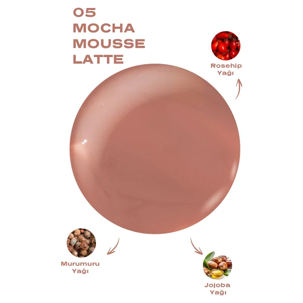 Golden Rose Sweet Kiss 05 Mocha Mousse Latte Dudak Yağı - Görsel 8