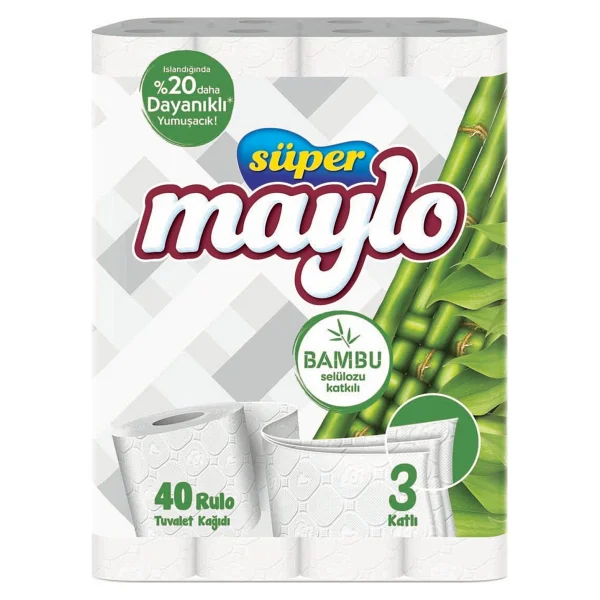 Maylo Süper Bambu 40'lı Tuvalet Kağıdı - Görsel 2