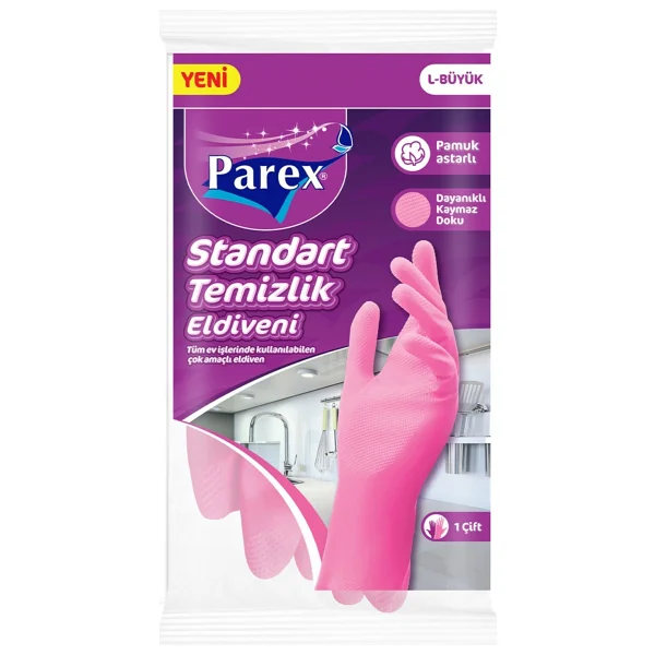 Parex Ekonomik Standart Büyük Boy Temizlik Eldiveni - Görsel 5