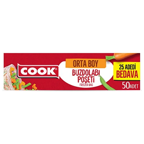 Cook Buzdolabı Poşeti Ekonomik Orta Boy