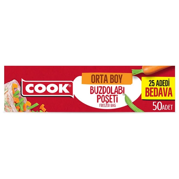 Cook Buzdolabı Poşeti Ekonomik Orta Boy - Görsel 2