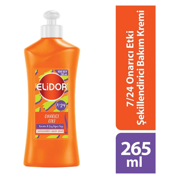 Elidor 7/24 Onarıcı Etki Şekillendirici 265 Ml Saç Kremi - Görsel 3