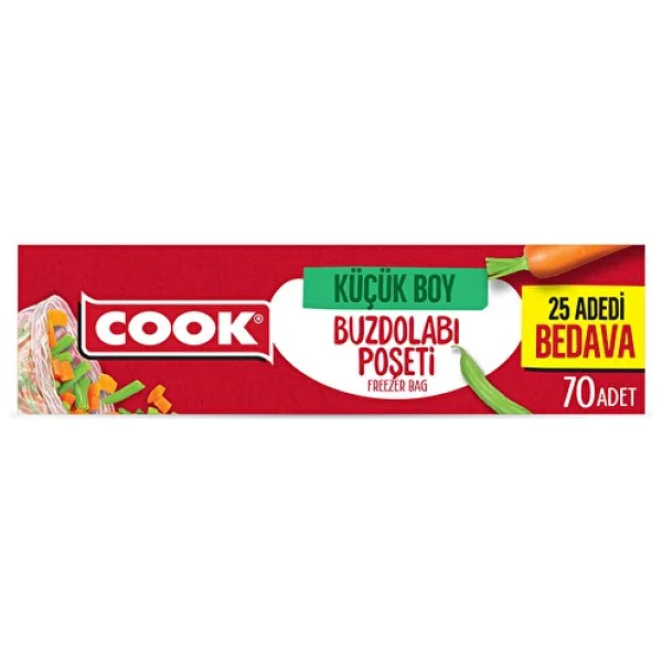Cook Küçük Boy Buzdolabı Poşeti 70'li - Görsel 3