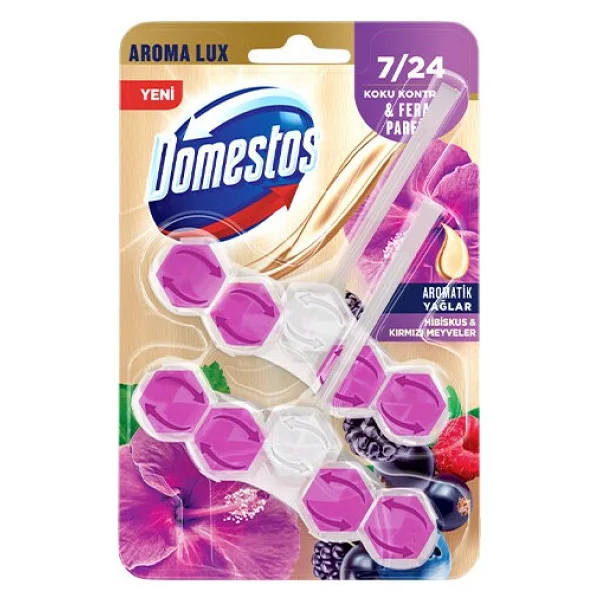 Domestos Aroma Lux Hibiskus & Kırmızı Meyveler Tuvalet Bloğu 100 Gr - Görsel 2