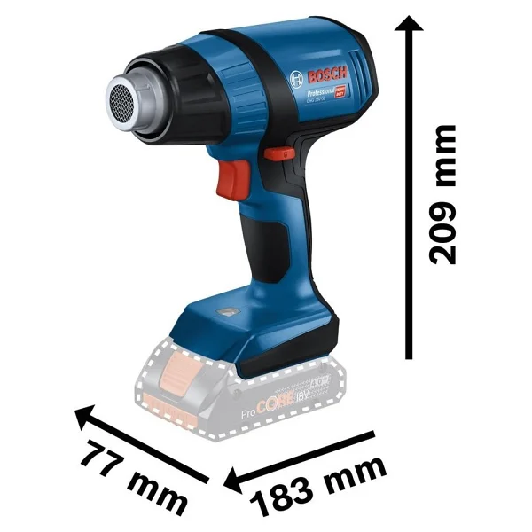 Bosch Ghg 18v-50 Tek Akülü Sıcak Hava Tabancası - Görsel 2