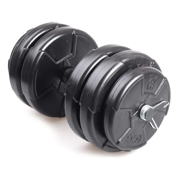Ecg Spor 1 X 25 Kg Dambıl Seti Yerli Üretim - 2 Yıl Garantili Ve Dayanıklı Ürün - Siyah - Görsel 3