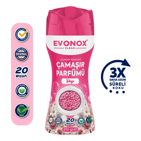 Evonox Clean Tokyo Çamaşır Parfümü 210 Gr - Görsel 6