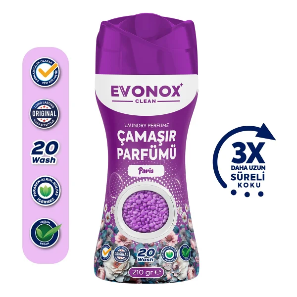 Evonox Clean Paris Çamaşır Parfümü 210 Gr - Görsel 5
