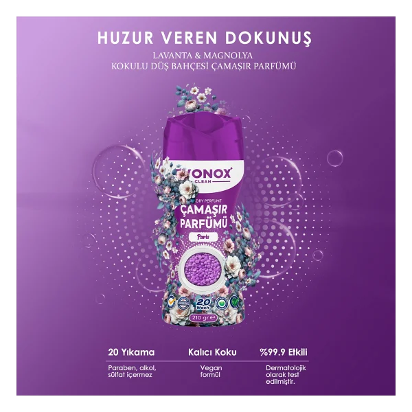 Evonox Clean Paris Çamaşır Parfümü 210 Gr - Görsel 3