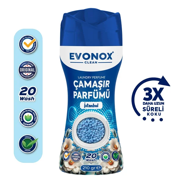 Evonox Clean İstanbul Çamaşır Parfümü 210 Gr - Görsel 5