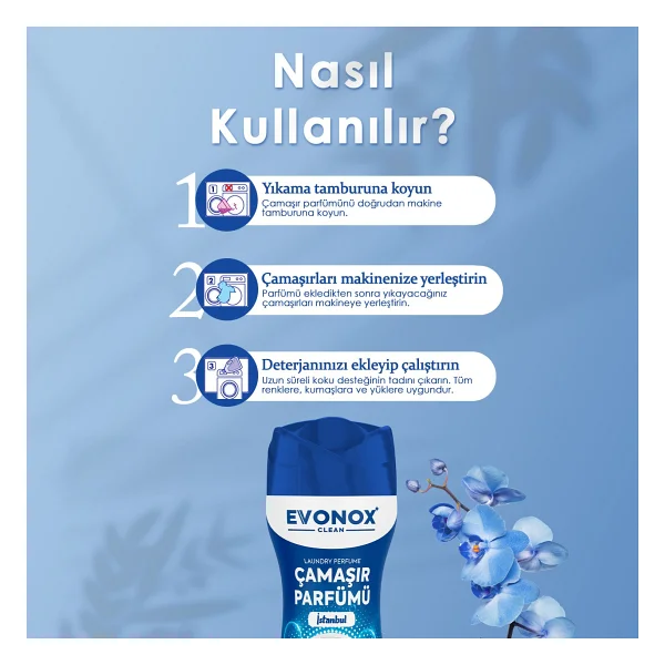 Evonox Clean İstanbul Çamaşır Parfümü 210 Gr - Görsel 2