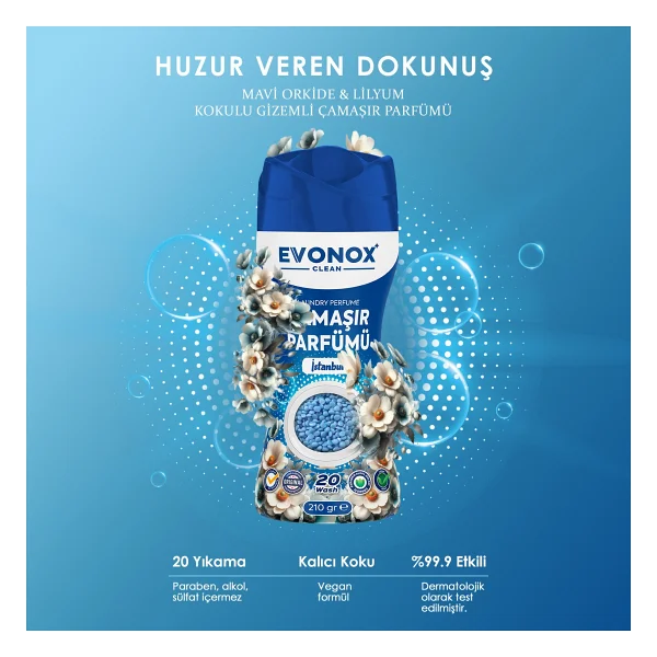 Evonox Clean İstanbul Çamaşır Parfümü 210 Gr - Görsel 3