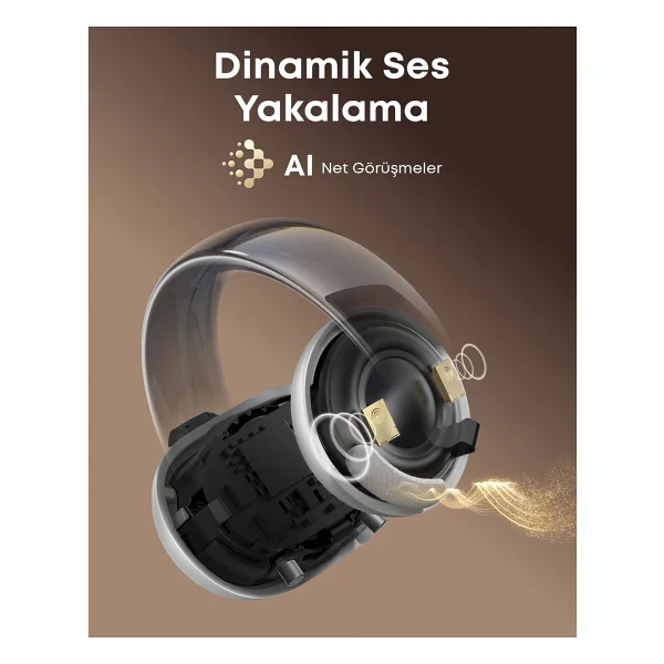 Anker SoundCore AeroClip Beyaz Open Ear Bluetooth Kulaklık - Görsel 4