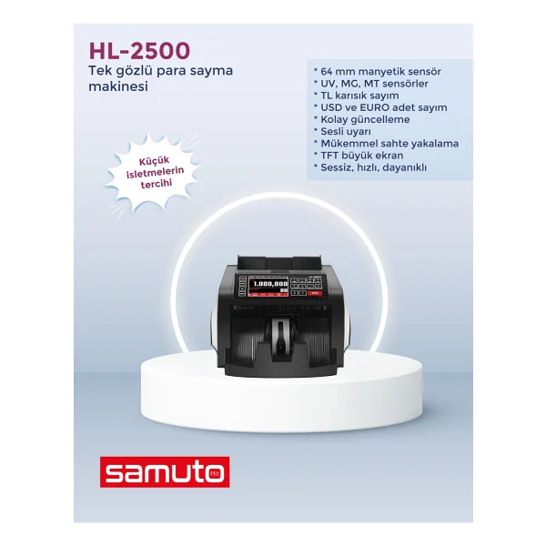 Samuto Model-2500 Para Sayma Makinesi - Görsel 4