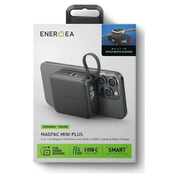 Energea Magpac Mini Plus Lacivert 10000 mAh Hızlı Şarj Magsafe Powerbank - Görsel 3