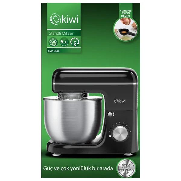 Kiwi Kmx-3638 1300 W 5.3 Lt Hamur Yoğurma Makinesi - Görsel 5