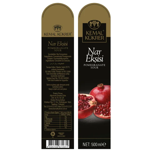 Kemal Kükrer 500 Ml Nar Ekşisi - Görsel 2