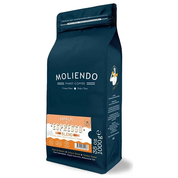 Moliendo Amalfi Espresso Blend Çekirdek Kahve 1 Kg - Görsel 4