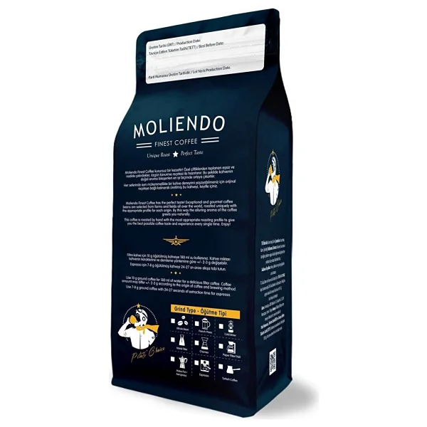 Moliendo Amalfi Espresso Blend Çekirdek Kahve 1 Kg - Görsel 5