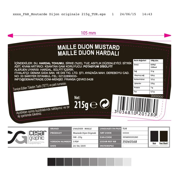 Maille Orijinal Dijon Hardal 215 Gr - Görsel 2