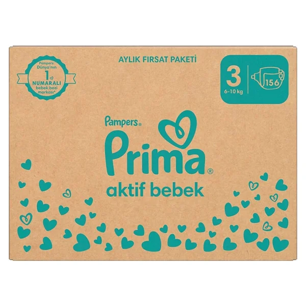 Prima Aktif 3 Numara Midi 78'li 2 Adet Bebek Bezi - Görsel 2