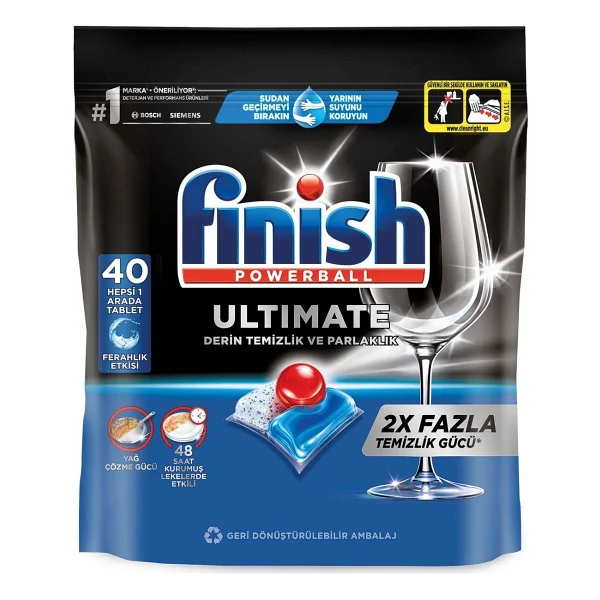 Finish Quantum Ultimate Bulaşık Makinesi Tableti 40'lı - Görsel 3