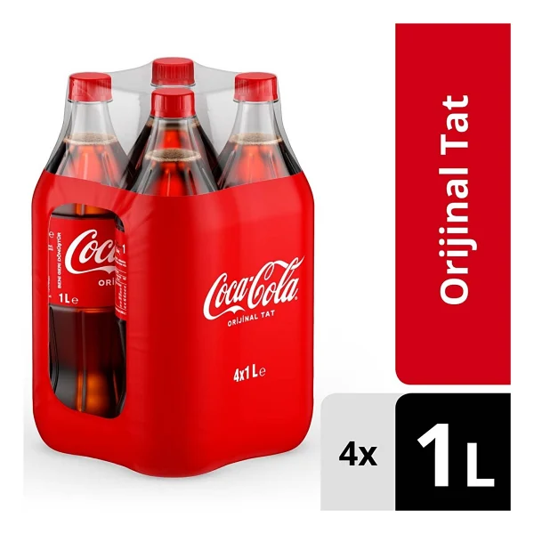 Coca Cola 1 Lt 4'lü - Görsel 3