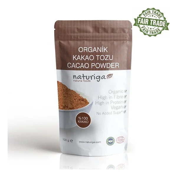 Naturiga Organik 100 Gr Kakao Tozu - Görsel 2