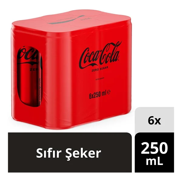 Coca Cola Zero Sugar 250 Ml 6'lı - Görsel 7