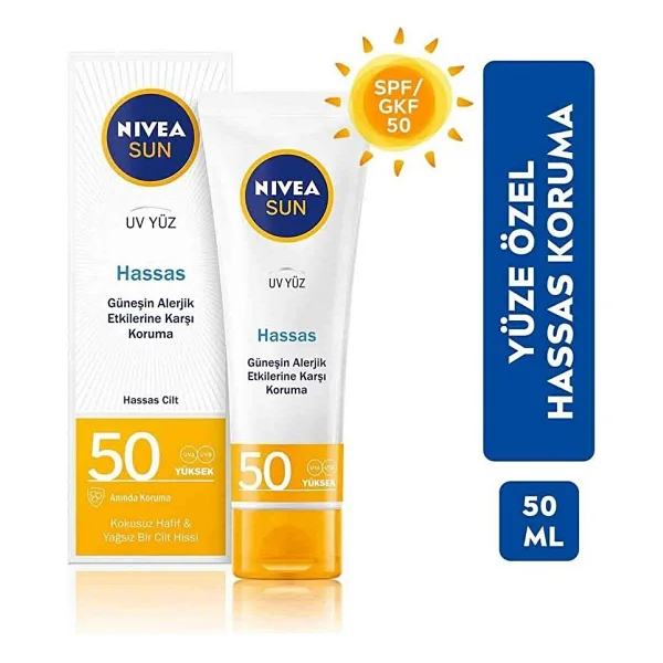 Nivea Hassas Yatıştırıcı 50 Ml 50 Faktör Güneş Kremi - Görsel 3