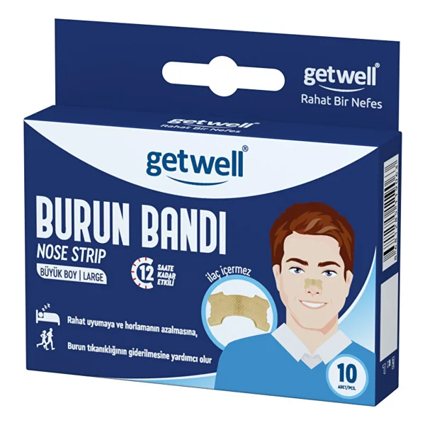 Getwell Büyük Boy 10'lu Burun Bandı - Görsel 2