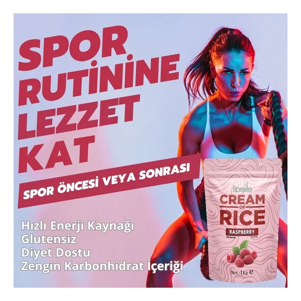 Fibrelle Cream Of Rice 1 Kg Öğün Tozu - Görsel 4