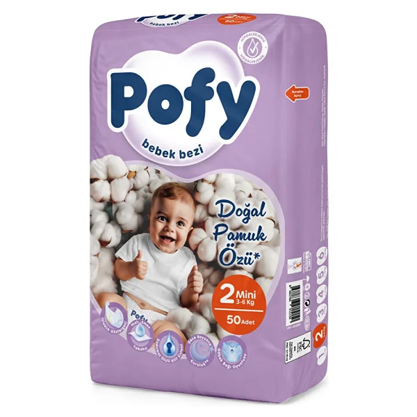 Pofy 2 Numara Mini 50'li Bebek Bezi - Görsel 2