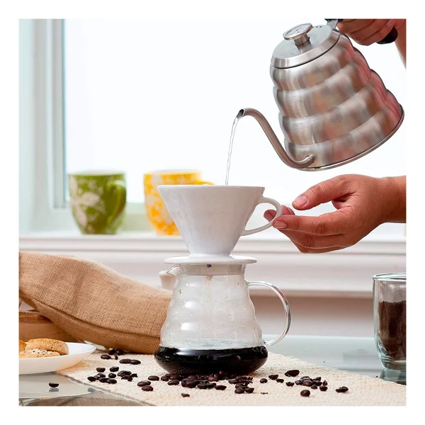 Güral Porselen V60 Dripper Filtre Kahve Demleme Fincanı - Görsel 5
