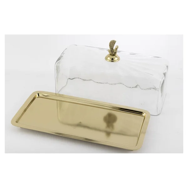 Mikasa Moor Gold Dik Cam Kapaklı Sunumluk 35x17x20cm - Görsel 2