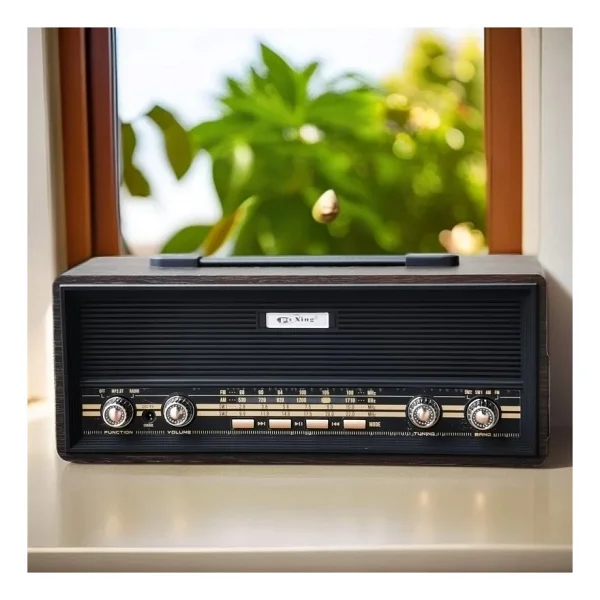 Coverzone Midi Boy Retro Radyo Bluetooth Destekli Taşınabilir Radyo - Fm/Am/Sw Frekans, USB/Tf Kart Girişli, 2x8w Hoparlör, Şarjlı Ve Kablolu Kullanım 35cm X 14cm Px-630bt (Px-630bt - Siyah) - Görsel 2