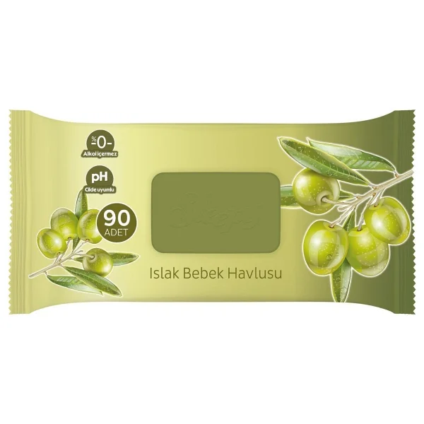 Sleepy Zeytinyağlı 90 Yaprak 7'li Paket Islak Mendil - Görsel 3