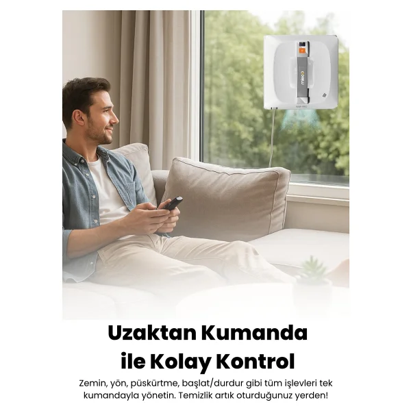 Mieco Wa9 Pro Cam Silme Robotu - Görsel 2