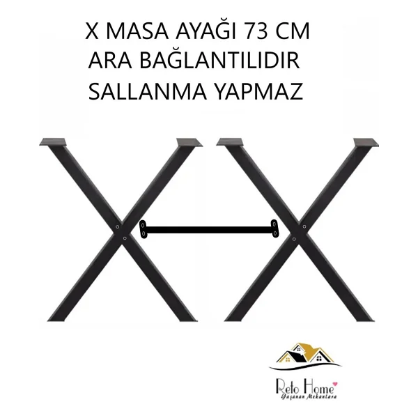 Retodesign Retodesign X Metal Masa Ayağı 2301 - Görsel 2