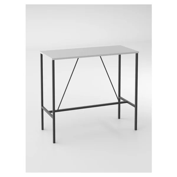 Retodesign Beyaz Bar Mutfak Masası / Yemek Masası 1058b - Görsel 2