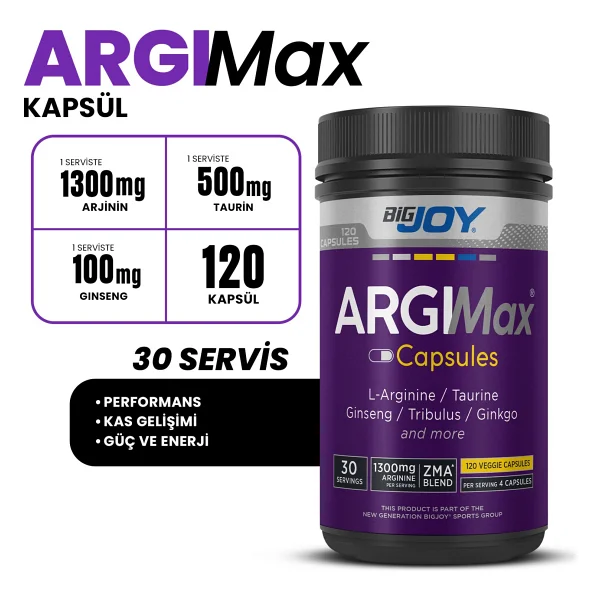 Bigjoy Argimax 120 Kapsül - Görsel 6