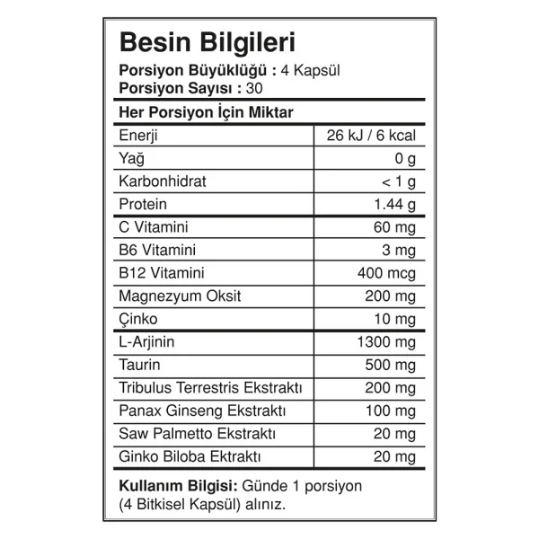 Bigjoy Argimax 120 Kapsül - Görsel 7
