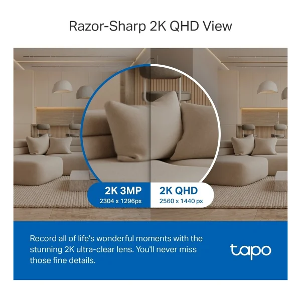 Tp-Link Tapo C220 2k 360 Derece Gece Görüşlü Ip Wi-Fi Güvenlik Kamerası - Görsel 10