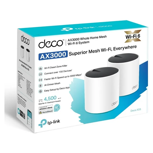 Tp-Link Deco X55 3000 Mbps 2'li Router - Görsel 9