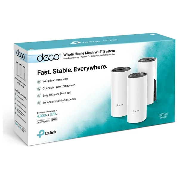 Tp-Link Deco M4 1200 Mbps 3'lü Router - Görsel 3