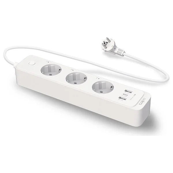 Tp-Link Tapo P300 3'lü 2 USB 1 Type-C Wi-Fi Akıllı Priz - Görsel 2