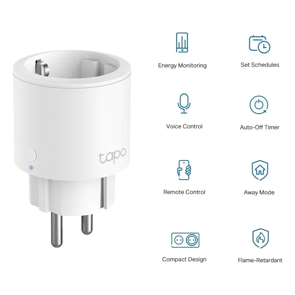 TP-Link Tapo P115 Mini Wi-Fi 4'lü Akıllı Priz - Görsel 3