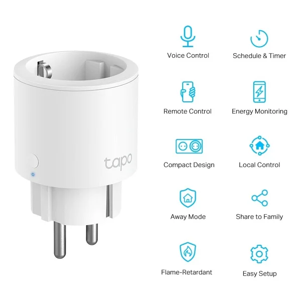 Tp-Link Tapo P115 Mini Wi-Fi Akıllı Priz - Görsel 2