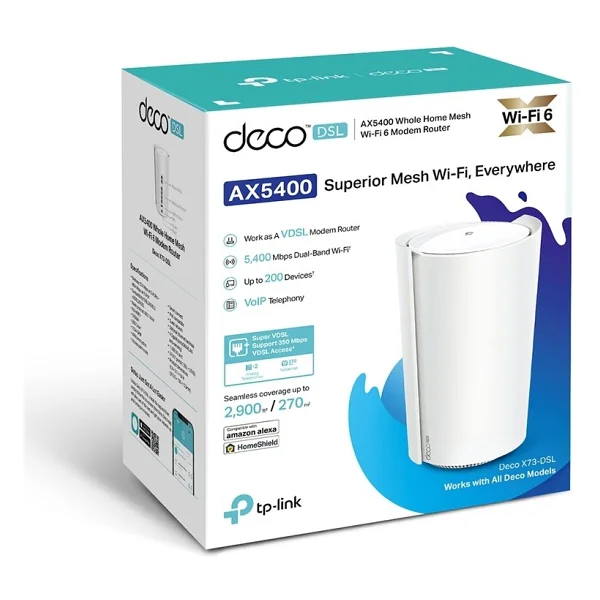 Tp-Link Deco X73-Dsl 5400 Mbps Mesh Modem - Görsel 3